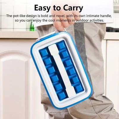 Portable Bottle Ice Cube Maker Leakproof , Non Stick Silicone Trays For Freezing