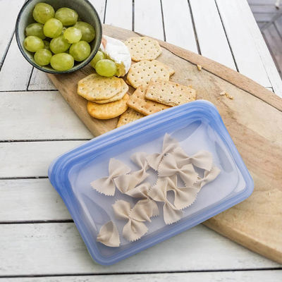 مجموعة أكياس الطعام السيليكونية خالية من BPA الميكروويف المجمد الآمن أكياس التخزين الصلبة الألوان المختلفة